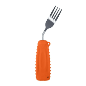 Ehucon Adaptive Utensils,Weighted Forks for Handicaps ,Tremors Parkinsons Limited or Weak Grasp Elderly,Ergonomic Cutlery with Silicon Non-Slip Easy G