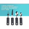 VirgilSon Extra Wide Handles Easy Grip Cutlery Set, Chunky Handles, Corfort Grips Disability Ideal Dining aid for Elderly Disabled Arthritis Parkinson