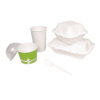 Karat PS Plastic Medium-Heavy Weight Tea Spoons Bulk Box - White - 1,000 ct