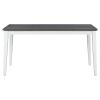 TREXM Classic and Traditional Style 6 - Piece Dining Set, Includes Dining Table, 4 Upholstered Chairs & Bench (White+Gray)
