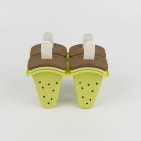 1pc Homemade Fruit Popsicles Molds; Ice Pop Molds; Easy Release Ice Cream Popsicle Molds; Reusable Popsicle Molds; BPA Free (Color: Kiwifruit)