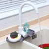 1pc Sink Drain Mat; Sink Faucet Splash Guard; Silicone Faucet Handle Drip Catcher Tray; Countertop Fast Drying Faucet Absorbent Mat For Kitchen; Bathr